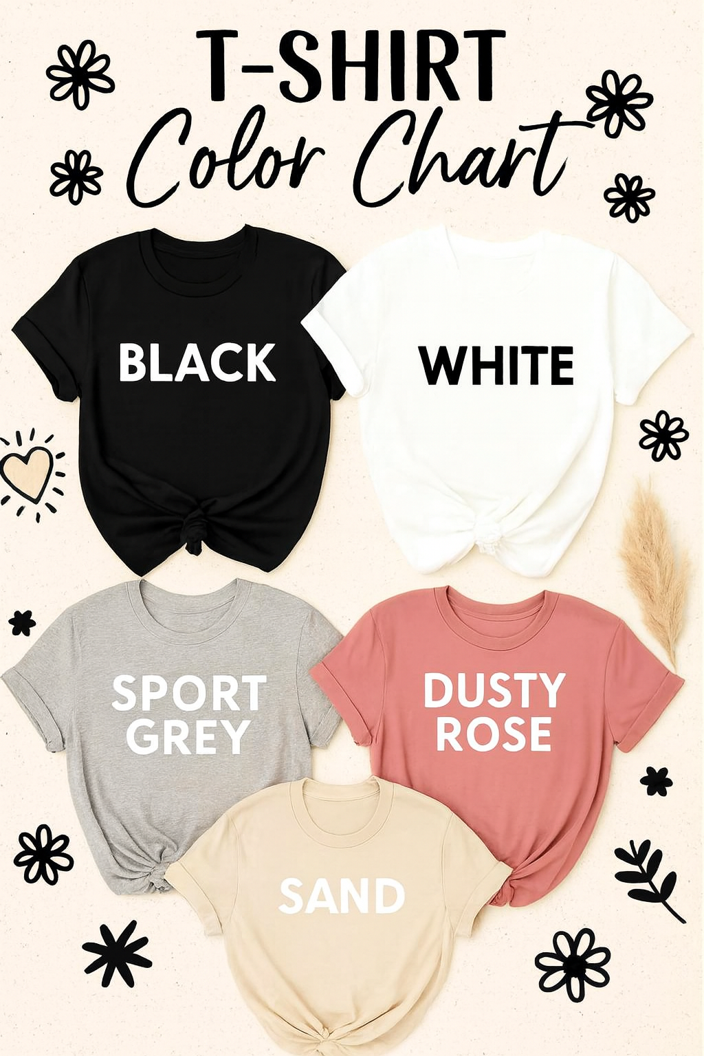 LONGHORN FLOWERS TEE