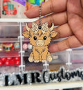Leopard Bow Highland Cow Opener & Closer