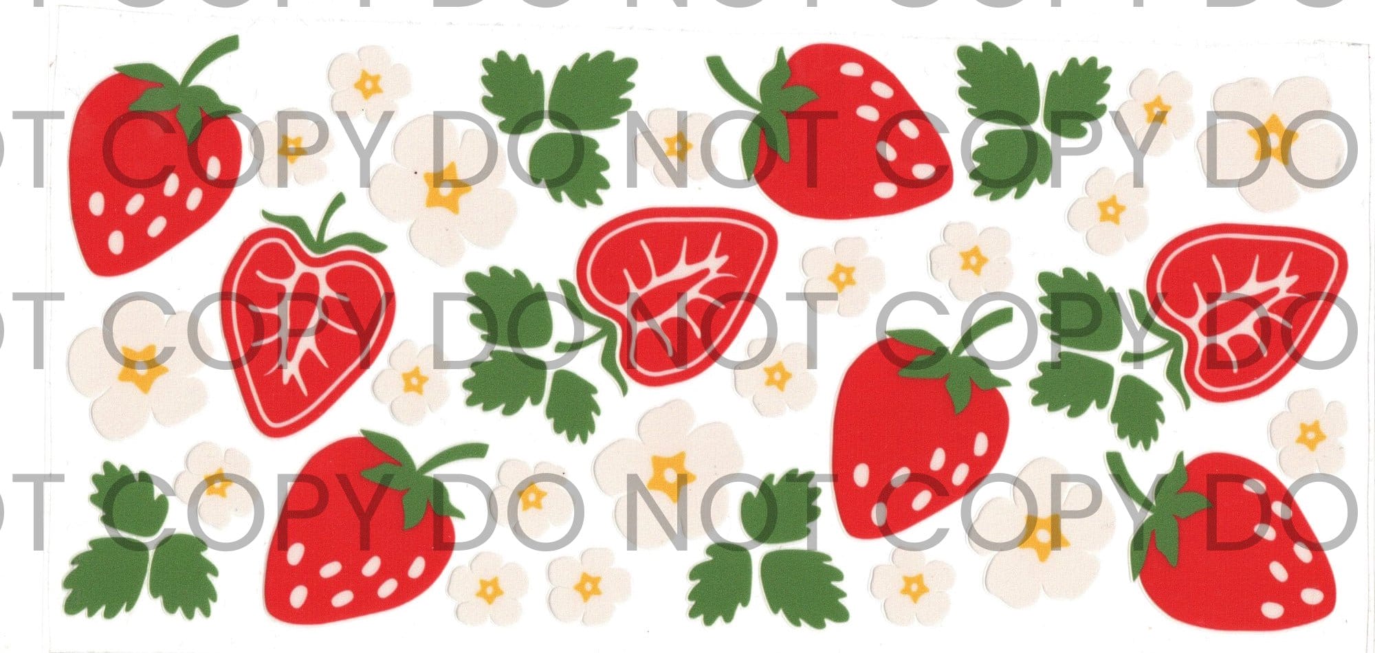 # 33 STRAWBERRY W FLOWERS