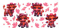 Pink Western Cow #21