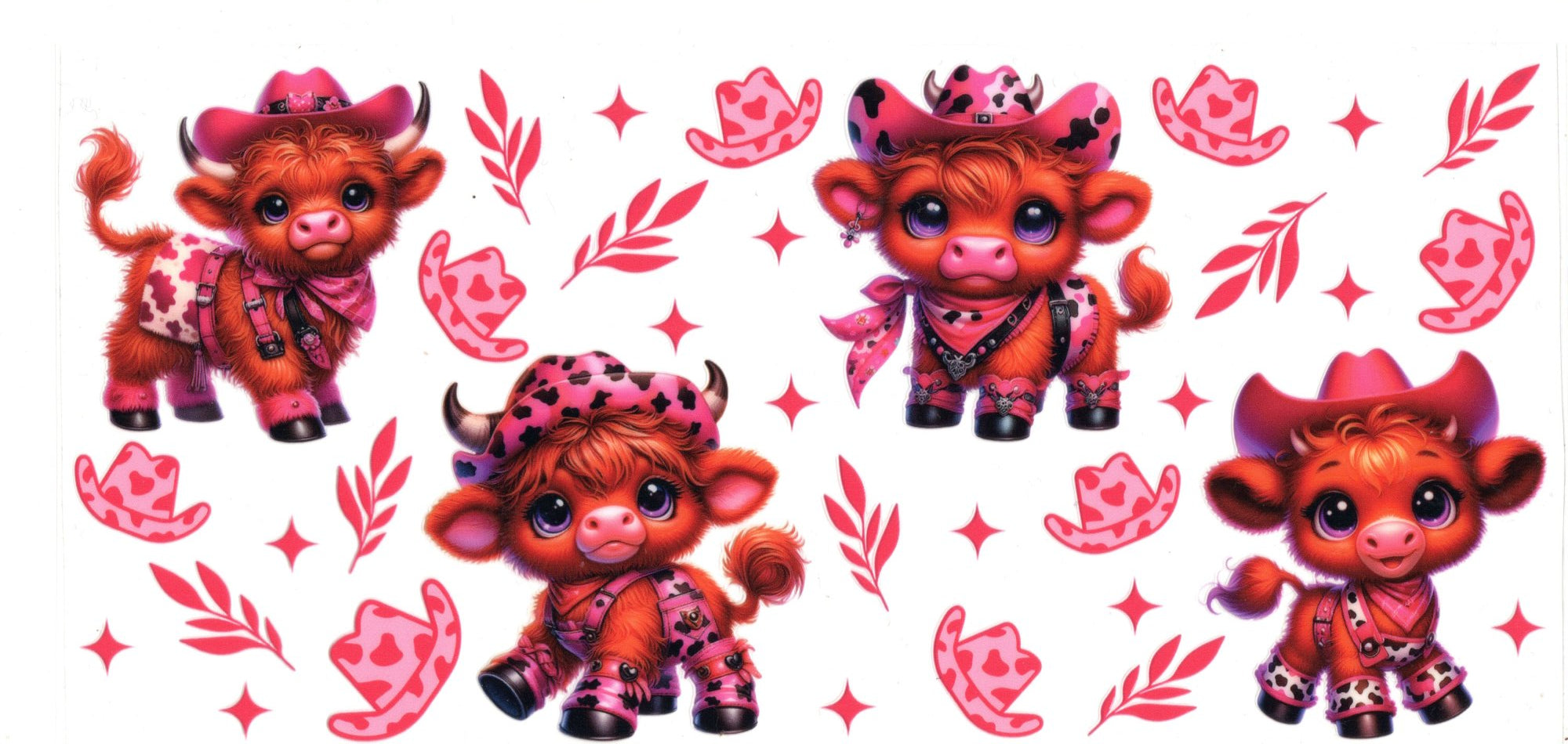 Pink Western Cow #21