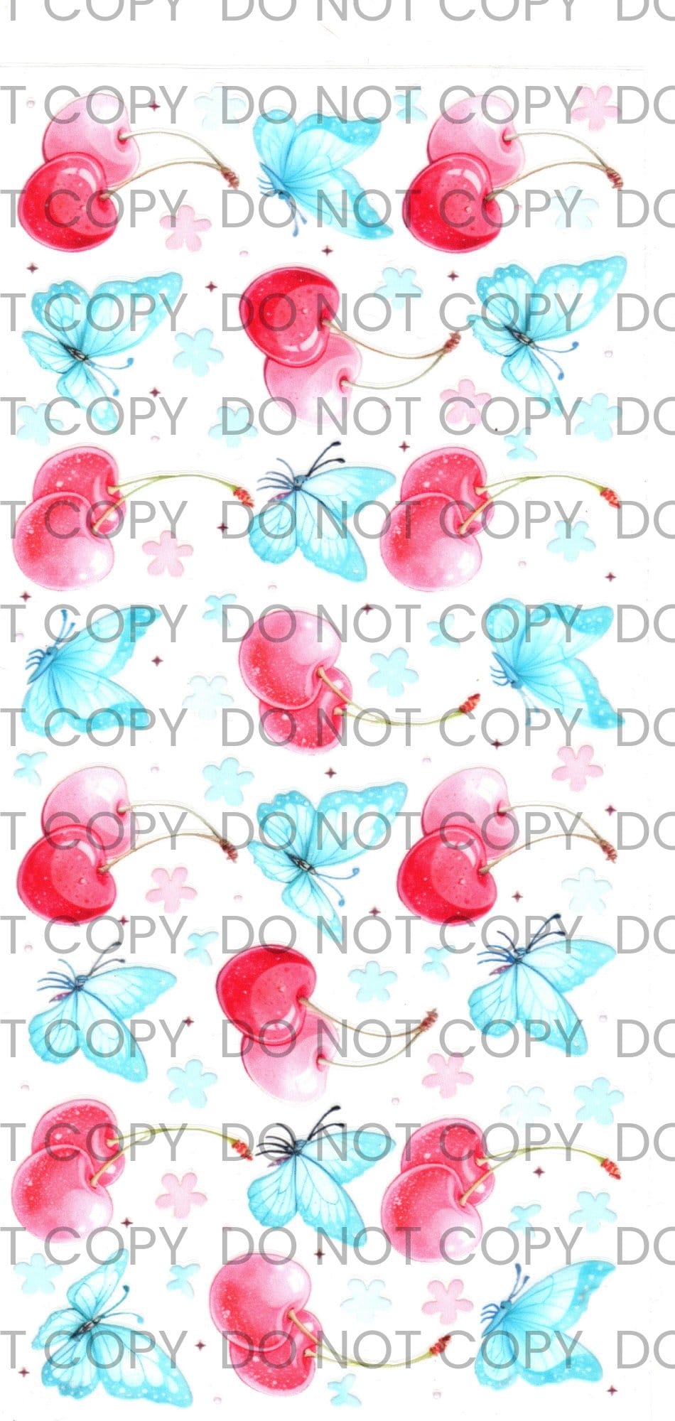 #R22 CHERRY AND BLUE BUTTERFLY