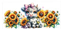 Sunflower Cow #O53