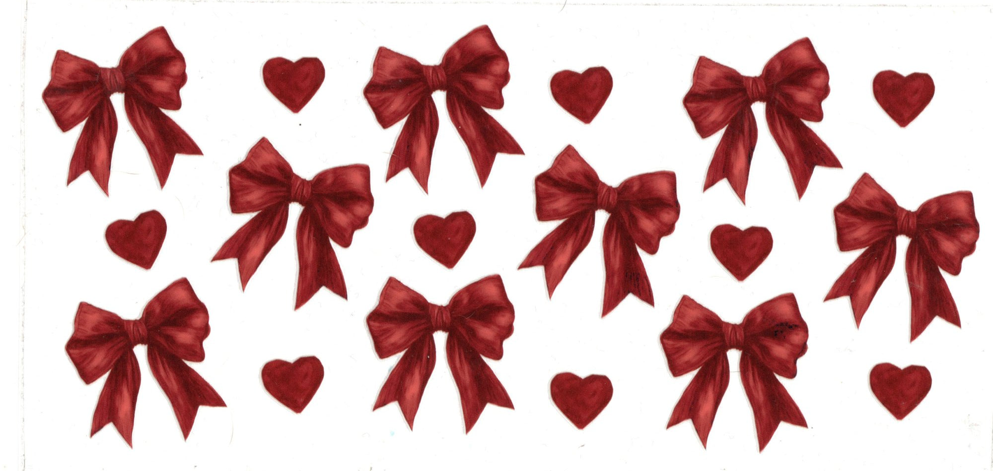 # 26 RED BOWS WITH HEARTS